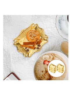SYOSI Gold Decorative Tray, 20pcs Mini Cake Candy Tray with Retro Border Golden Mousse Cake Boards Dessert Board Cupcake Dessert Displays Tray Trinket Tray  - Image 3