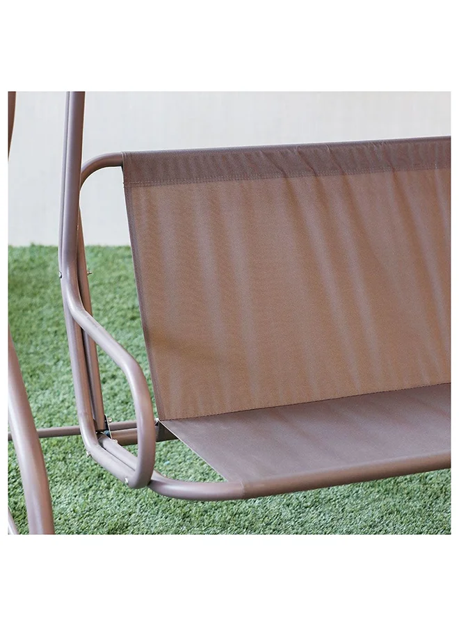 DANUBE HOME Megan Swing Chair Modern Design Hanging Chair 3 Seater Hammock Chair Heavy Duty Swing Chairs For Indoor Outdoor Balcony Garden Patio Pool SideL 170xW 110xH 153 cm Multi Color