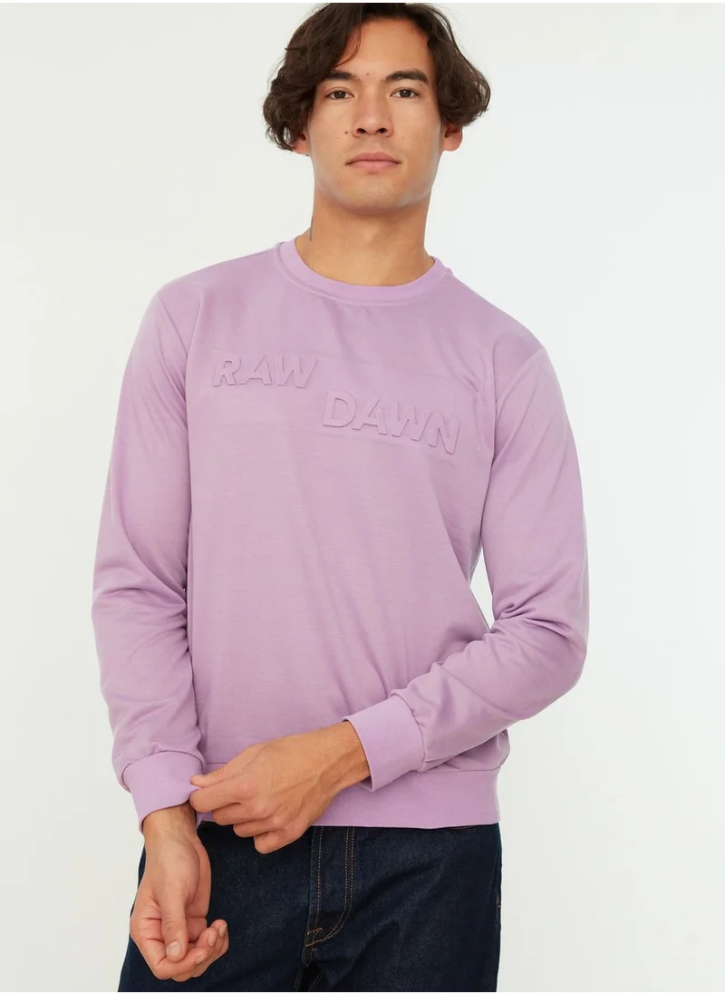 trendyol Raw Down Sweatshirt