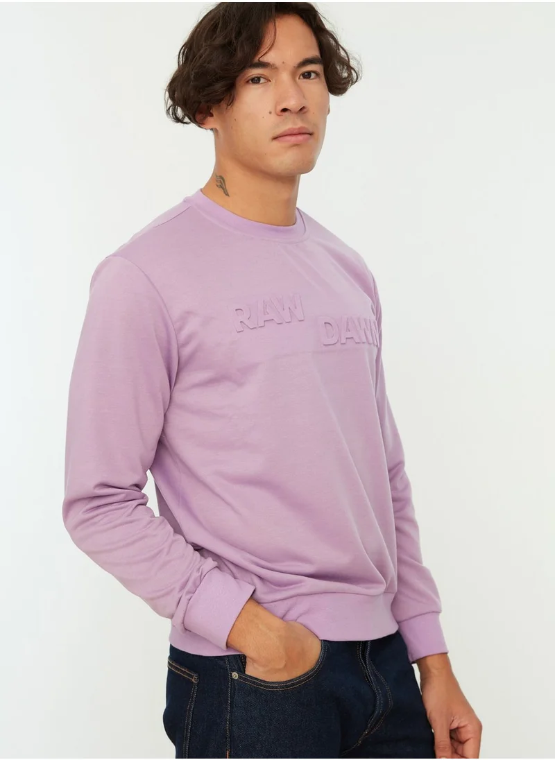 trendyol Raw Down Sweatshirt