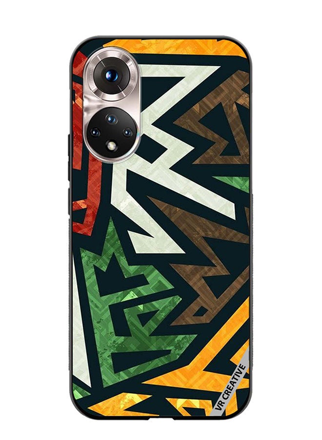Protective Case Cover For Honor 50 Art Design Multicolour