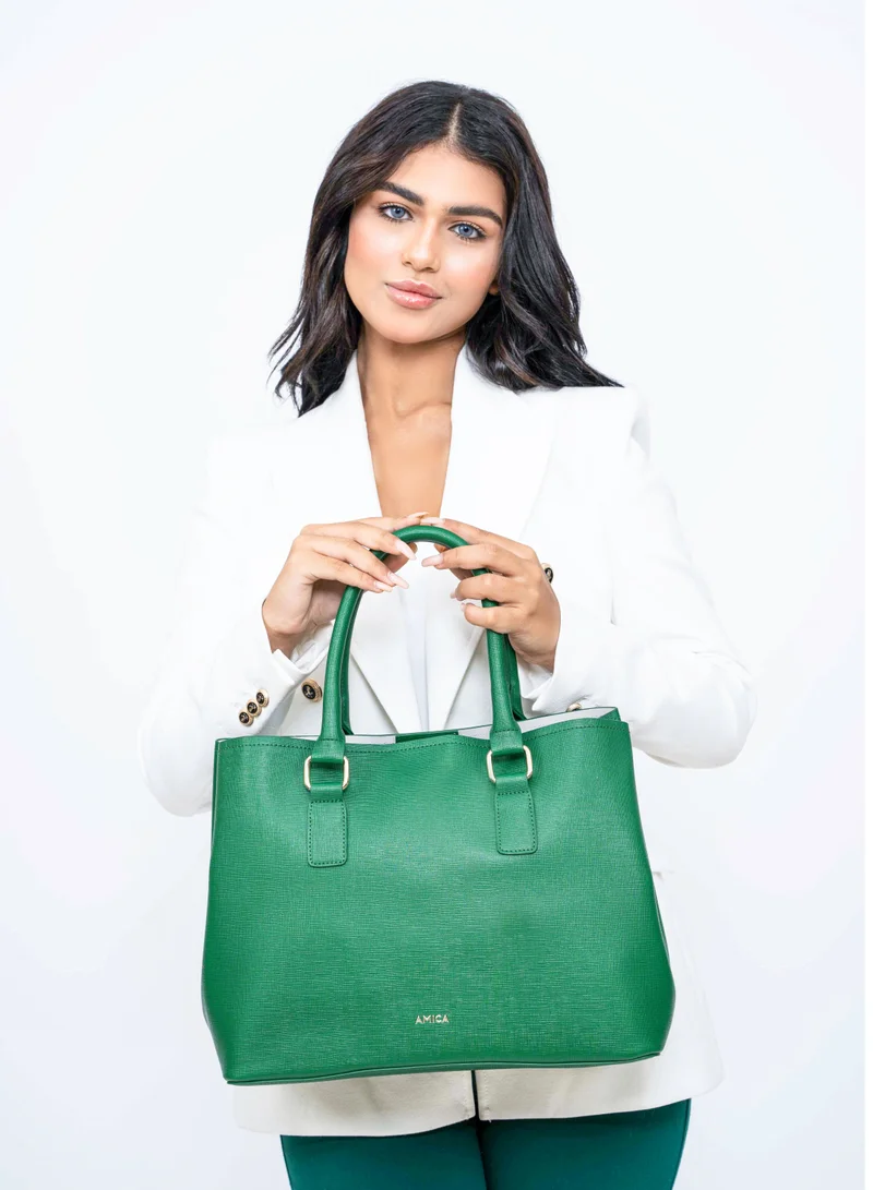 AMICA Amalia Medium Sized Tote Bag -Green