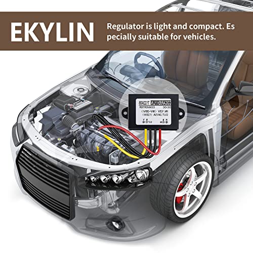 Ekylin DC 12v Step up to 24v Converter Regulator 5A 120W Power Supply Adapter for Motor Car Truck Vehicle Boat Solar System etc.(Accept DC9-20V Inputs) - Image 3