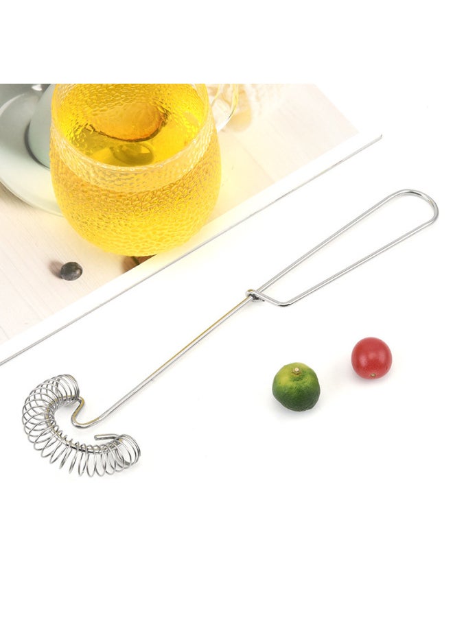 Generic Stainless Steel Spring Egg Beater Egg Mixer Cream And Noodle Mixing Rod Baking Tools In Stock-Color:Stainless Steel Color Spring Egg Beater  - Image 1