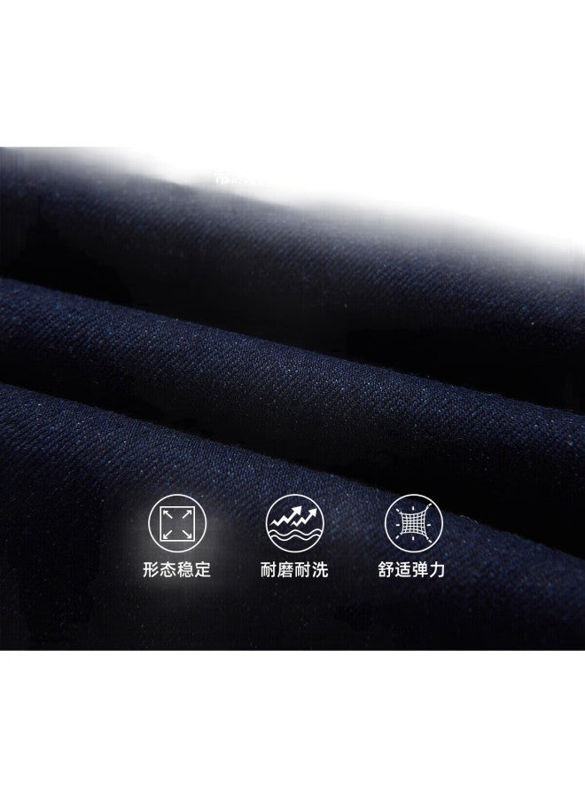 Ask Junior Boys' Pants Autumn, For Older Children, Straight-Leg Trousers, Casual Kids' Jeans, Dark Blue, Size 170 - Image 2