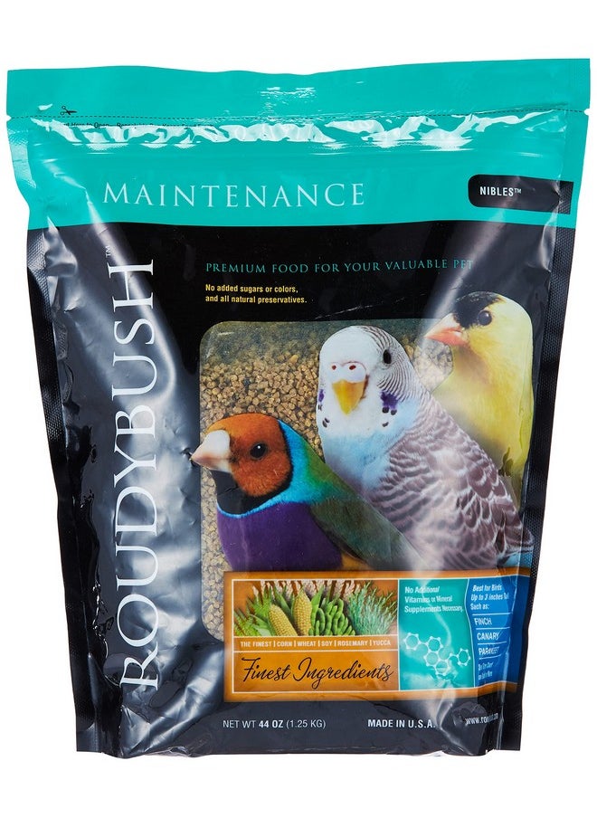 ROUDYBUSH Daily Maintenance Bird Food, Nibles, 44Ounce  - Image 1