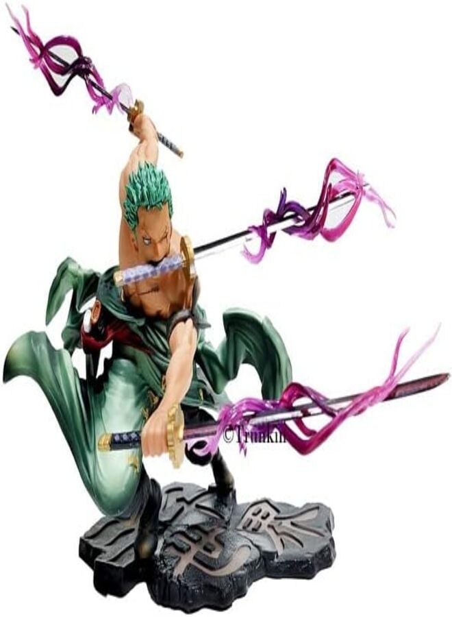 Trunkin Trunkin Rubber | One Piece Roronoa Zoro Battle Mode Action Figure | Three Thousand World Anime Figure Doll Model Statue | Anime Pvc Figurine, Multi Colour  - Image 3