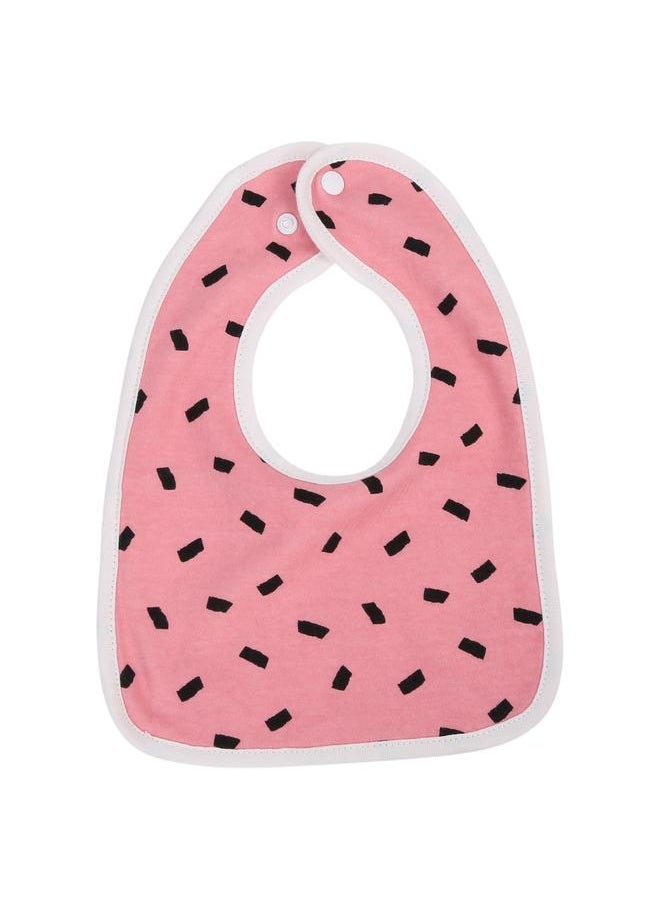 Thoraya Cotton Bibs Newborn Baby Toddler Bib Burp Cloth Soft Snap Bib(Floral)  - Image 1