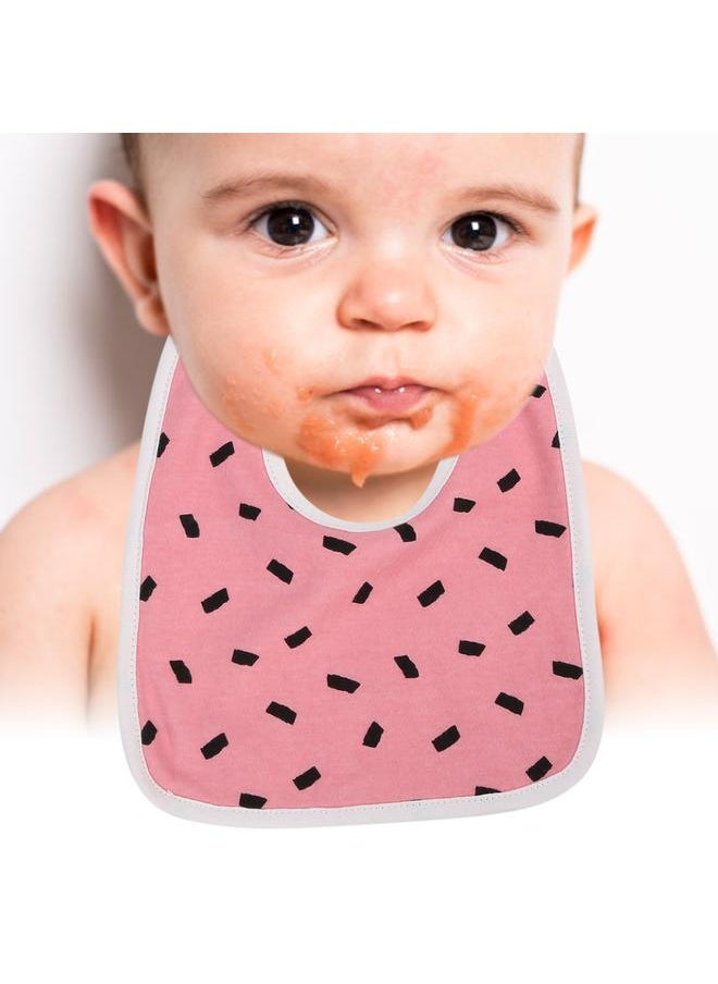 Thoraya Cotton Bibs Newborn Baby Toddler Bib Burp Cloth Soft Snap Bib(Floral)  - Image 2