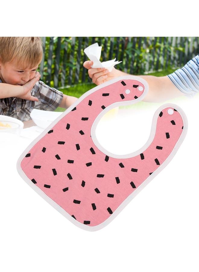 Thoraya Cotton Bibs Newborn Baby Toddler Bib Burp Cloth Soft Snap Bib(Floral)  - Image 3
