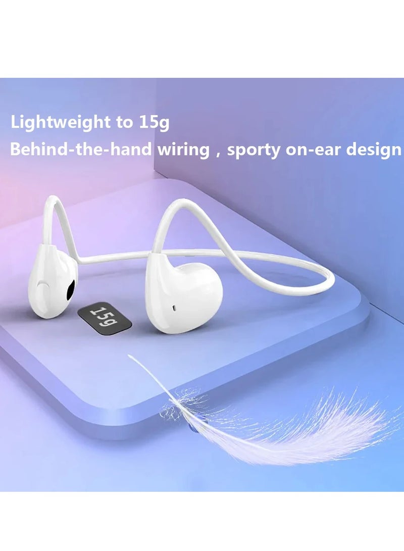 AROAQ Sports Bluetooth Earphones, Wireless HIFI Stereo Earbuds With Microphone, Compact Durable Ear Hook Headset, Comfortable Noise Reduction Headphones For Running Gym Workout, (1 Pair, White) - Image 5