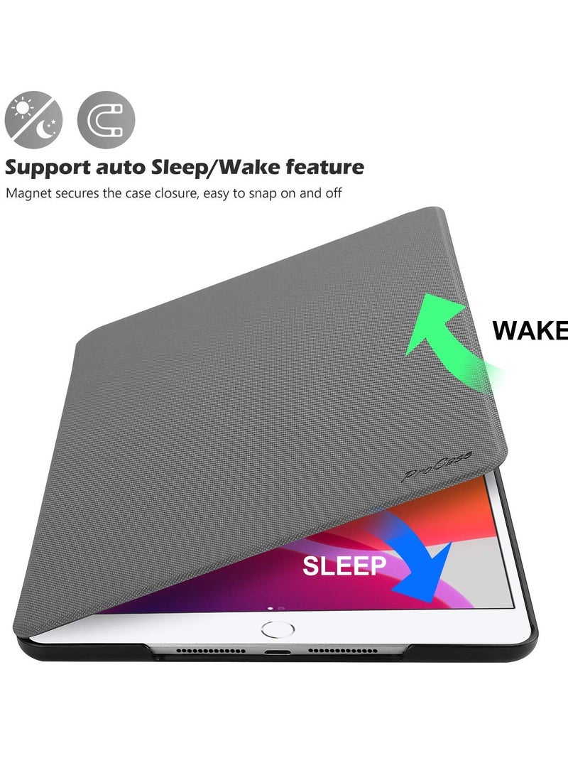 Procases Ipad 10.2 Case 2021 Ipad 9Th Generation 2020 Ipad 8Th Generation 2019 Ipad 7Th Generation Case Slim Stand Protective Case Folio Cover For 10.2 Inch Ipad 9Th Gen 8Th Gen 7Th Gen Grey - Image 3