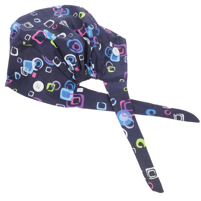 Sweat Absorbing Hat Printing Lace Up Cotton Work Protector - Image 1