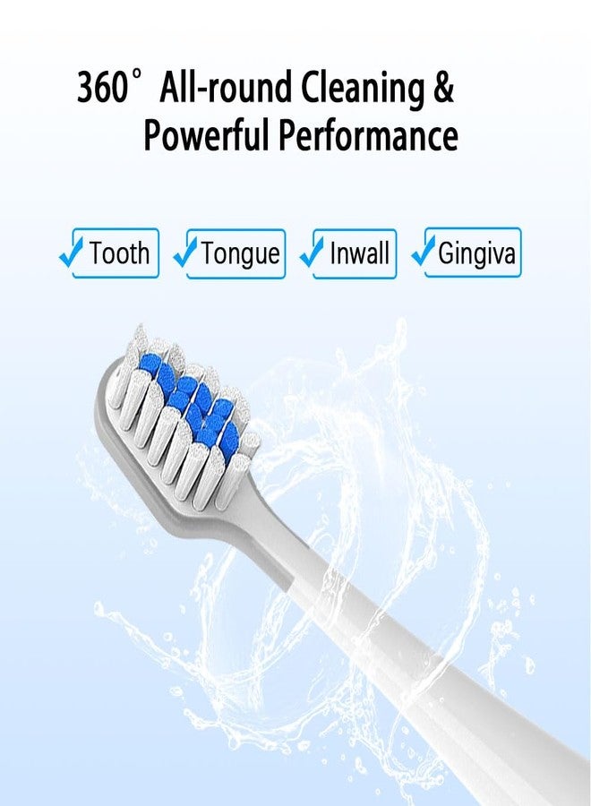 Carepik Replacement Toothbrush Heads Compatible with Waterpik Complete Care 5.0/9.0 (CC-01/WP-861), STRB-8WW,(3 Count, White) - Image 2