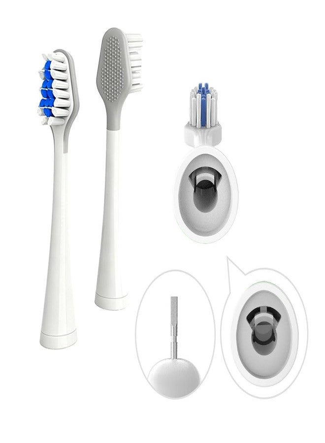 Carepik Replacement Toothbrush Heads Compatible with Waterpik Complete Care 5.0/9.0 (CC-01/WP-861), STRB-8WW,(3 Count, White) - Image 4