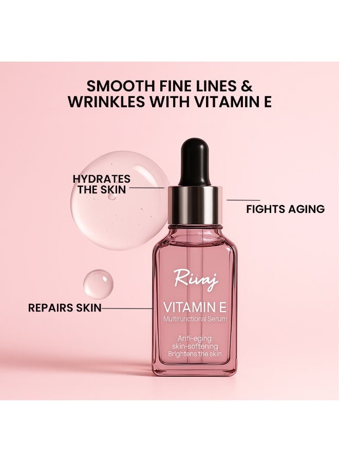 Rivaj UK RivajuK Vitamin E Face Serum 30ml – Hydrating & Nourishing Vitamin E Oil for Skin, Anti-Aging Serum for Face, Suitable for All Skin Types, Moisturizing Face Serum for Women with Vitamin E for Face - Image 4