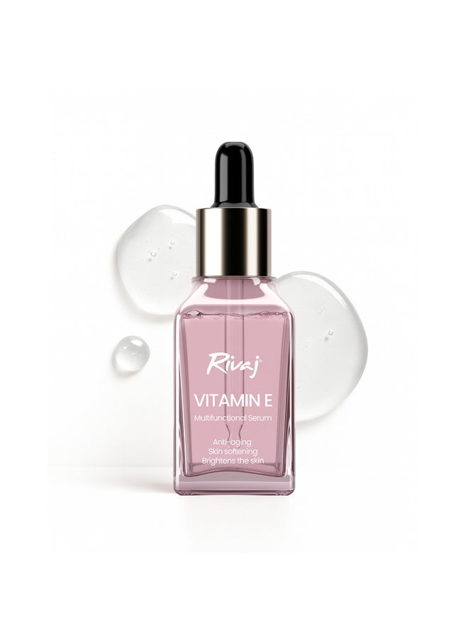 Rivaj UK RivajuK Vitamin E Face Serum 30ml – Hydrating & Nourishing Vitamin E Oil for Skin, Anti-Aging Serum for Face, Suitable for All Skin Types, Moisturizing Face Serum for Women with Vitamin E for Face - Image 1