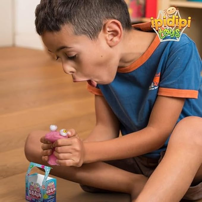 IPIDIPI TOYS Flippy Brain Squishy Eye Popping Squeeze Fidget - Stress Relief Ball - Anxiety Reducer Sensory Play - Gag for and Girls - Suitable for Autism, ADHD - Image 4