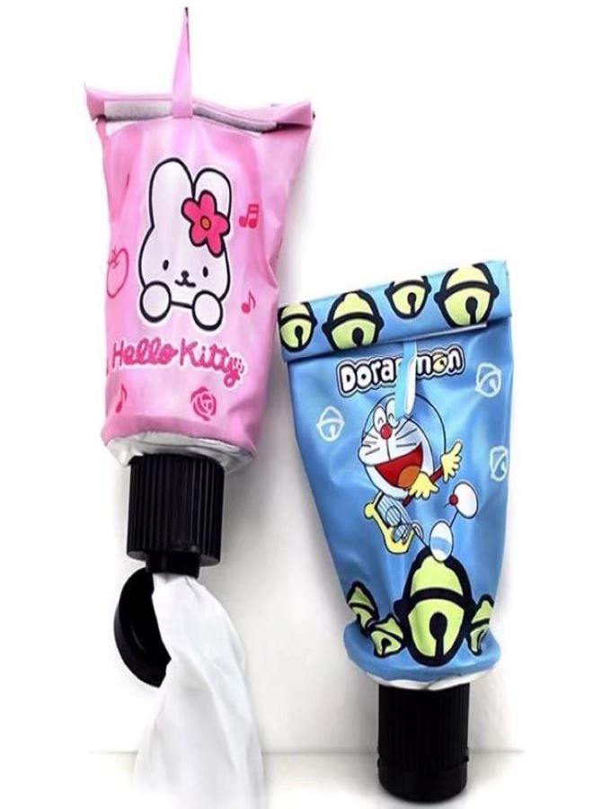 حامل للمناديل  بشكل معجون الاسنان  بصميم كرتوني  قطعه واحده - Image 3