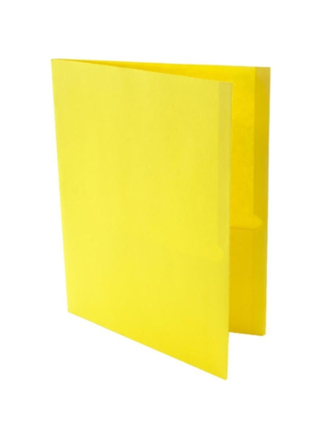 Report Cover Letter Double-Tang Fasteners with Clasp Paper Yellow
