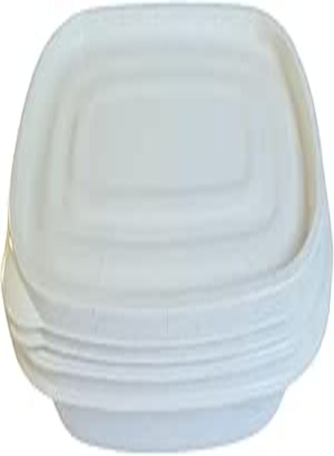 إليت طقم صندوق ثلاجة فاخر، مقاس واحد / 1 لتر، قطعتان (أبيض منقط)