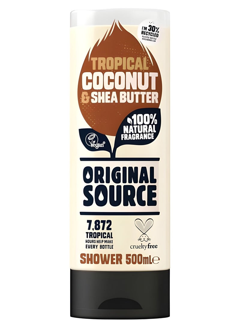 Original Source TROPICAL COCONUT & SHEA BUTTER SHOWER GEL 500mL - Image 1