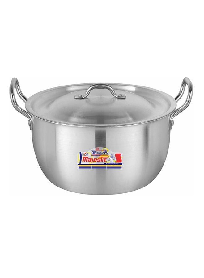Majestic Delish 3x7 Cookware Set – 5 Pcs Deep Stock Pots, Durable High-Grade Aluminium, Shiny Metal Finish, Dishwasher Safe, Compact Stackable Design, Sizes 23-33 cm (5.5-15.5 Ltr) - Image 3