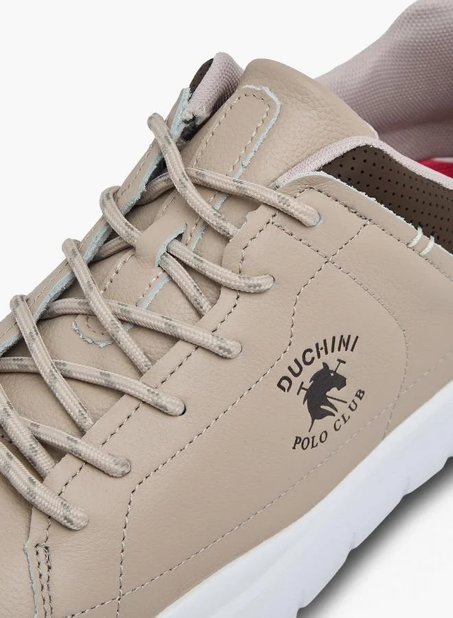 Duchini BEIGE Polo Club Men Lace-Up Ankle Sneakers for Men | Best Price UAE