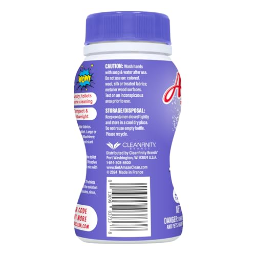 AMAZE Ultra Concentrated Bleach Tablets [32 tablets] - Lavender Scent - for Laundry, Toilet, and Multipurpose Home Cleaning. No Splash Liquid Bleach Alternative - Image 4