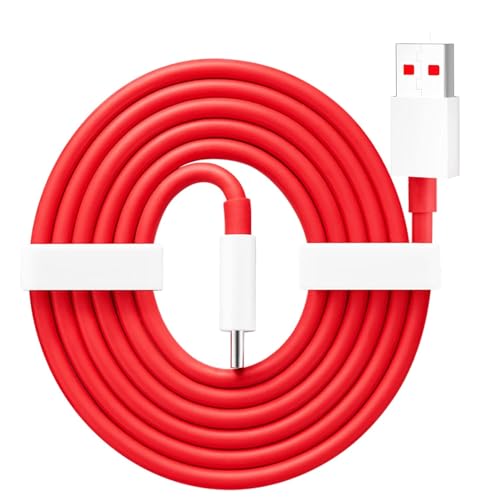 StuffHoods One Plus compatible 80W Charging Cable USB to Type C Warp Charger SuperVooc/Dash Fast Charge Cable for 11,11R,10 Pro,10R,10T,9RT,9R,8R,8T Charge Cable for 6/6T/7/7T,Nord,Ce2 Lite 5G,Ce 3 5G,Ce3 - Image 1