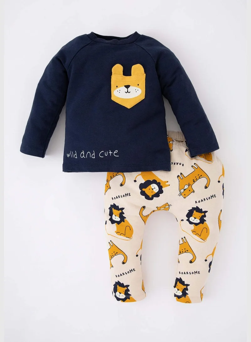 DeFacto 2 Pack BabyBoy Bike Neck Long Sleeve Knitted Set