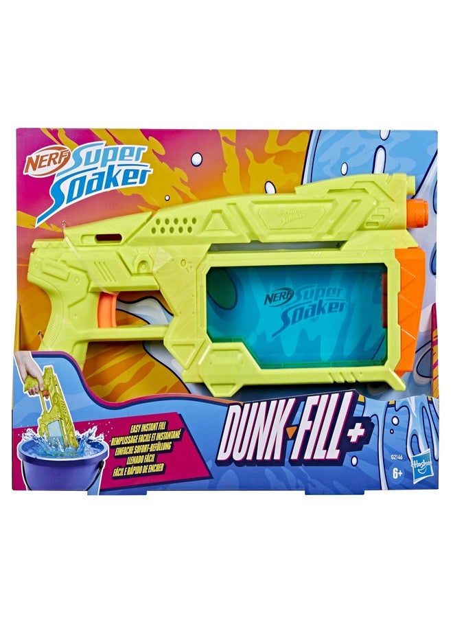 SUPER SOAKER Nerf Super Soaker Dunk-Fill+ Water Blaster | Easy Instant Fill Tank, Just Dunk & Go | 358 ml Tank | Pichkari for Outdoor Water Games | Branded Toy Pichkari for Holi Festival | Kids Ages 6+ - Image 2