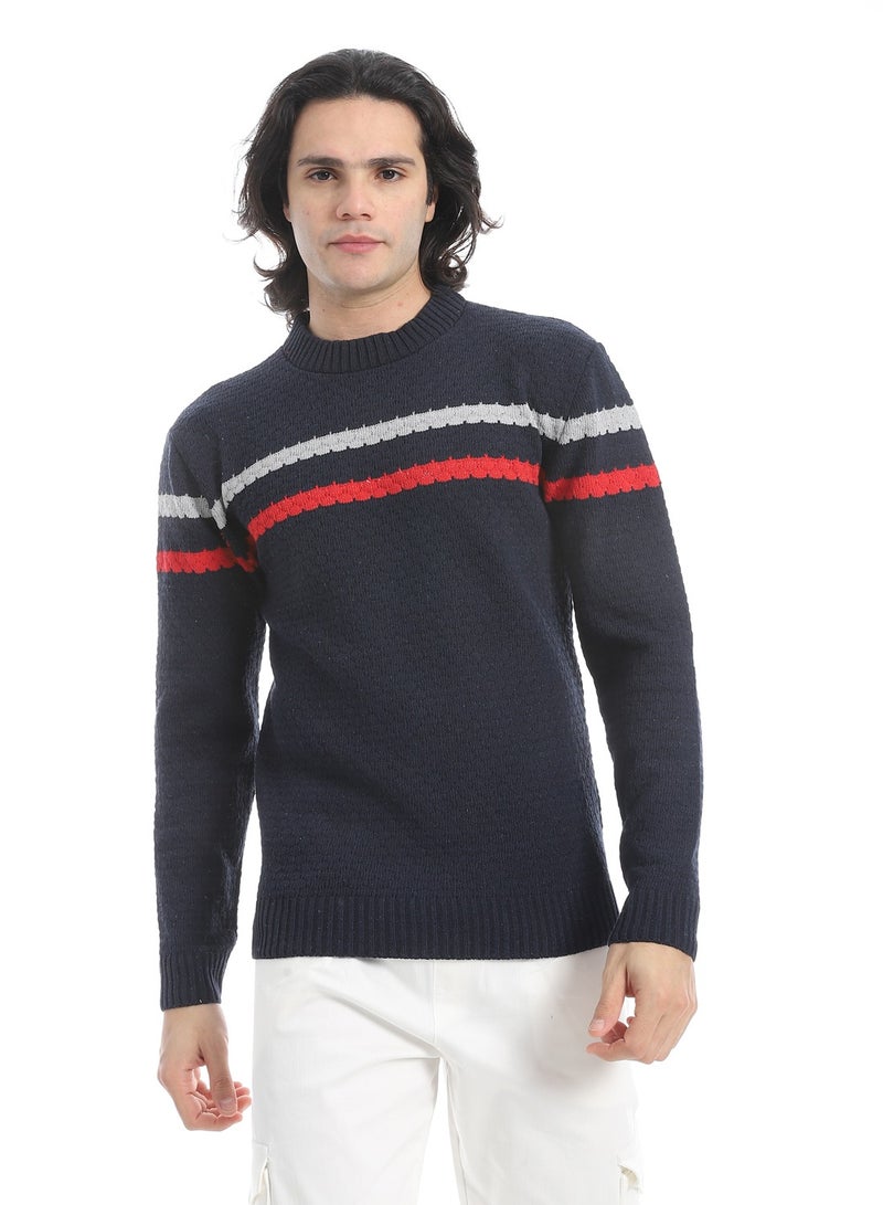 سيزار بلوفر صوف رجالي شتوي مزود بتصميمات متعددة - Image 5