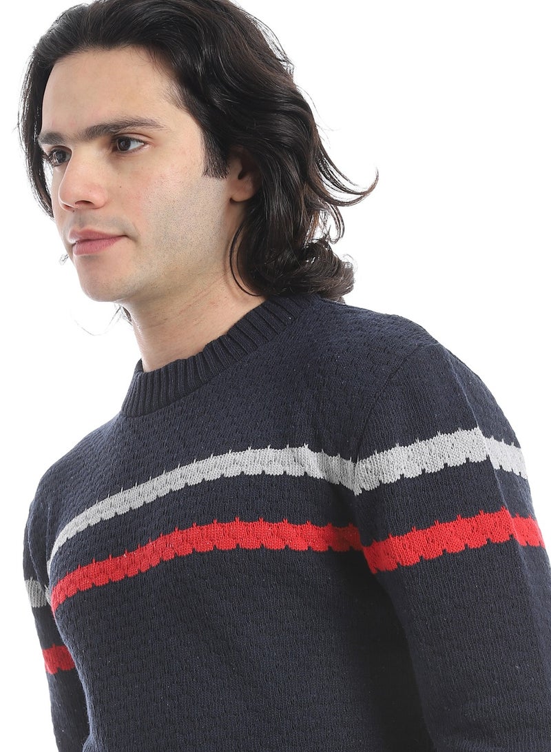 سيزار بلوفر صوف رجالي شتوي مزود بتصميمات متعددة - Image 3