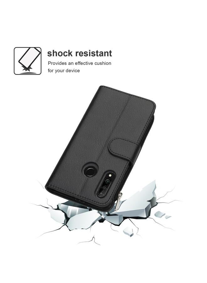 S-TOP Case For Huawei P30 Lite Microfiber Zipper Horizontal Flip Leather Case - Image 3