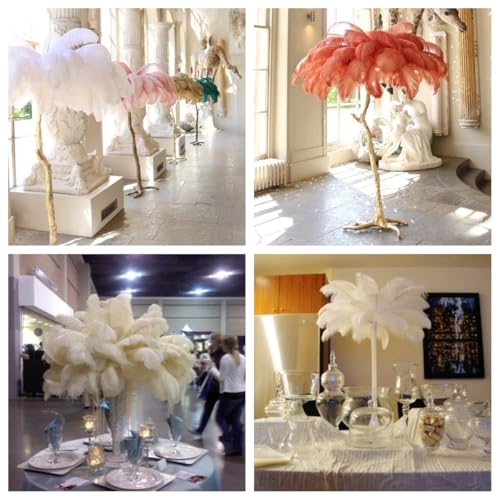 Sowder 5pcs Ostrich Feathers 16-18inch(40-45cm) Home Wedding Decoration(Lime Green) - Image 5