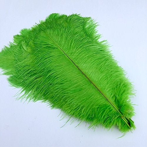 Sowder 5pcs Ostrich Feathers 16-18inch(40-45cm) Home Wedding Decoration(Lime Green) - Image 2