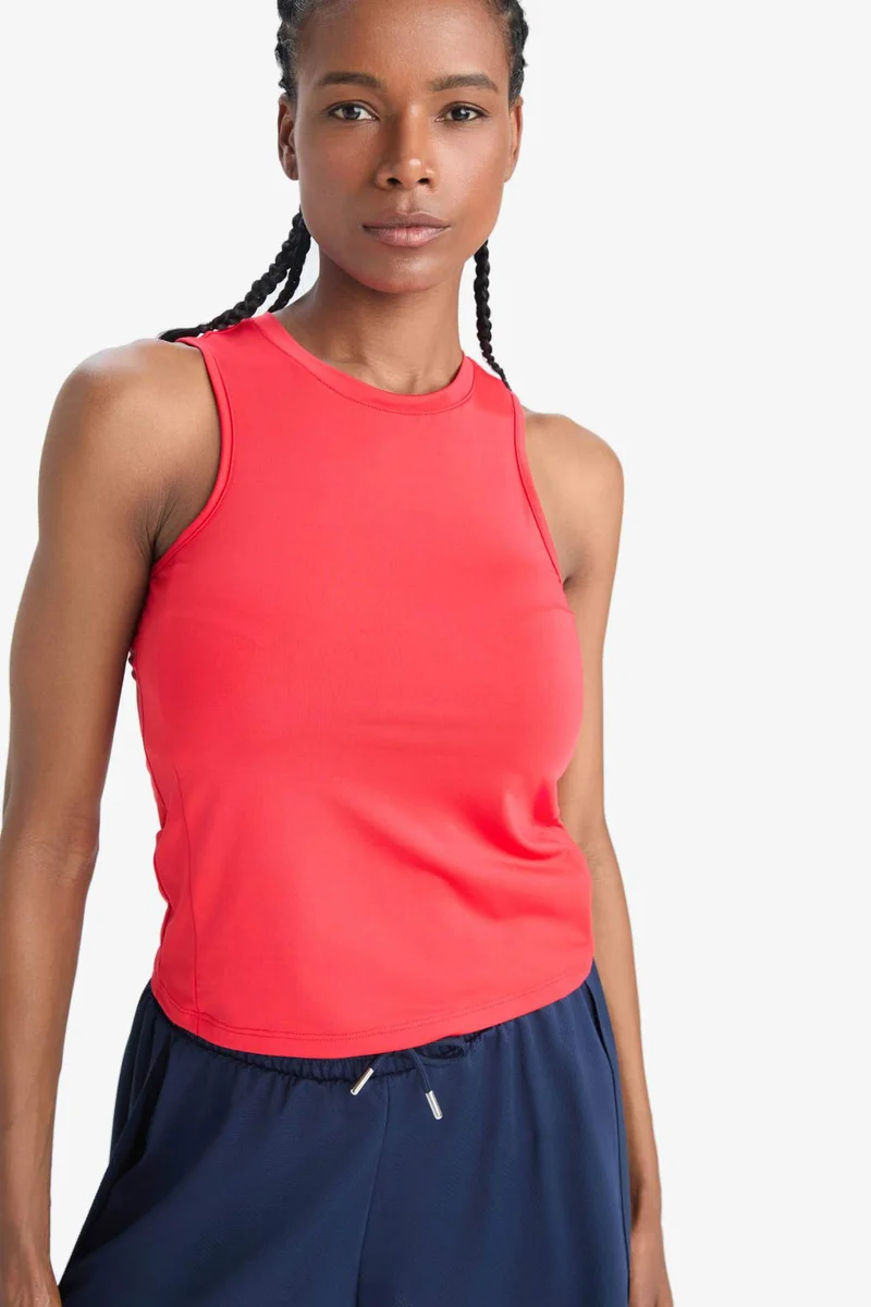 ديفاكتو DeFactoFit Slim Fit Crew Neck Sports Tank Top
