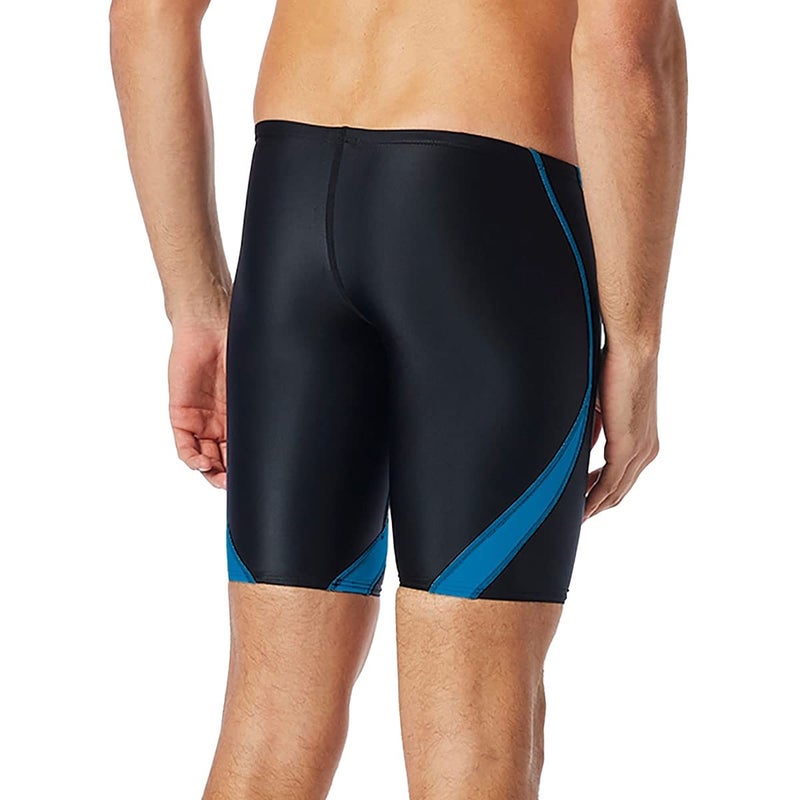 TYR Men's Alliance Splice Jammer Swimsuit, Black/Blue, 26 - Image 3