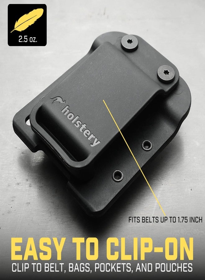 Holstery DriverMaster V2 | Clip-On Tool Belt Drill Holder - Simple Hook Holster for Cordless Drill, Impact, Nailer, Tape Measure, or Any Tools with Hanger Clips - Image 5