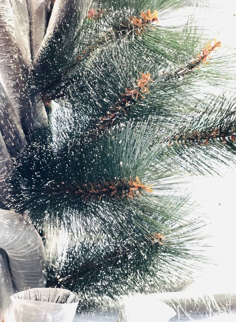 The awaited Christmas trees, the green hedgehog tree with the snowy limbs, the tree with the soft metal pole to move and the iron seat, size: 180 cm - Image 2