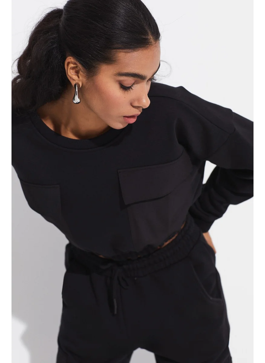 جون Pocket Detailed Sweathirt Tracksuit Set