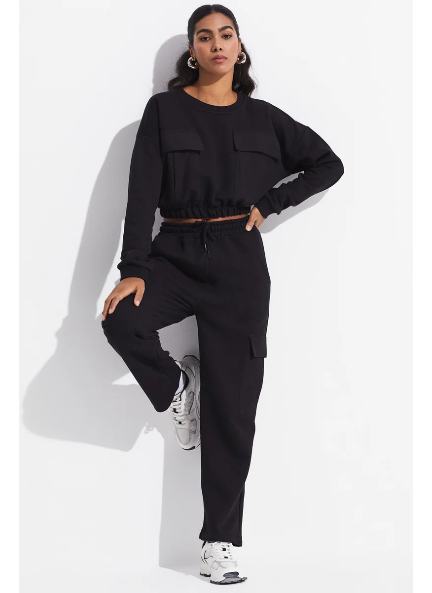 جون Pocket Detailed Sweathirt Tracksuit Set