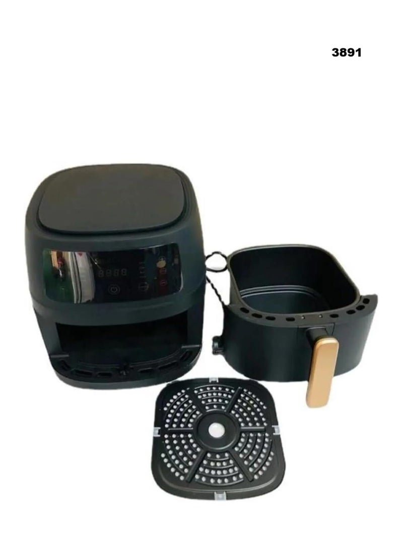 Extra Large 8L Multifunctional Air Fryer – 2400W Digital Touch Control with 8 Cooking Presets & Adjustable Temperature – Ideal Instant Pot Alternative!  - Image 4
