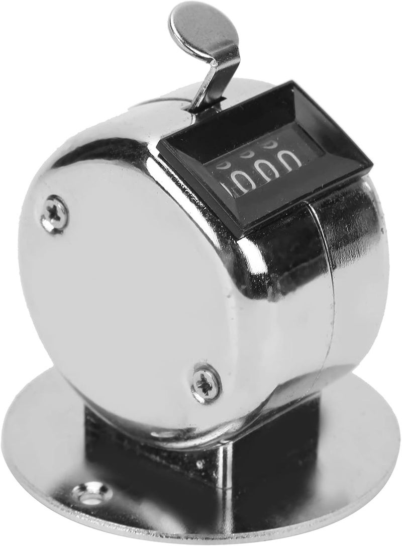 Hand Tally Counter, Stainless Steel Hand Counter, Portable Manual Tally Counter, 4 Digit Manual Counting Tool for Workshop Inventory - Image 4