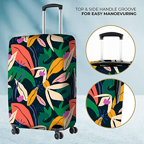 Nasher Miles Polyester 75 (28 Inch) Large Protective Luggage Cover - Feather - Image 5