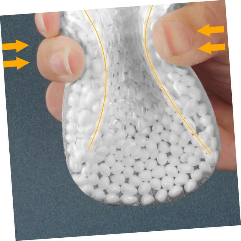 Men Height Increasing Insoles Silicone Shoe Lift Pads Black For Comfortable Wear - Image 4
