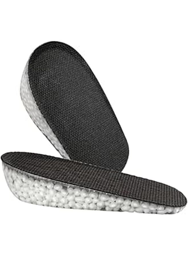 Men Height Increasing Insoles Silicone Shoe Lift Pads Black For Comfortable Wear - Image 1