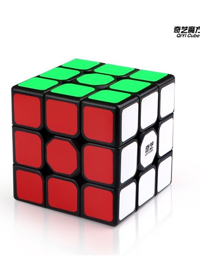 QiYi QY Toys Magnetic Mirror Cube 3x3x3, M Black, No Stickers, Magnetic Mirror Speed Cube with Enhanced Play (Magnetic Black)  - Image 1