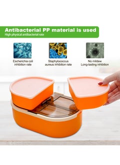 Excefore Bento Box Adult Lunch Box Stackable 56OZ Bento Boxes for Adults Lunch Containers Leak Proof Adult Bento Box with Removable Compartments Bento Box Lunch Box Microwave Safe  - Image 3